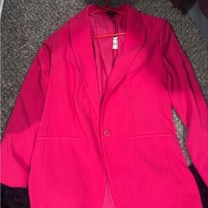 Express Pink Blazer and Short Set